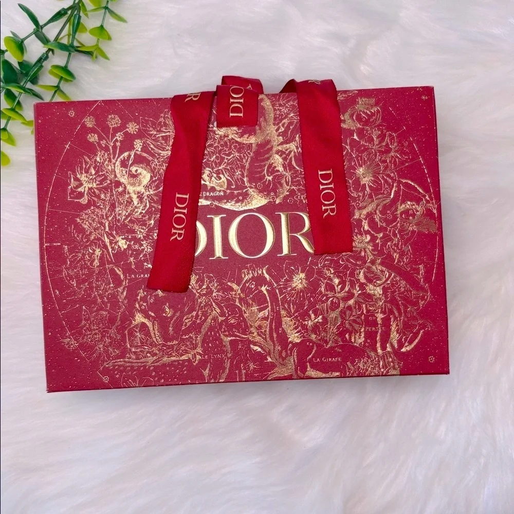 Dior Lunar New Year Holiday Gift Bag With Ribbon